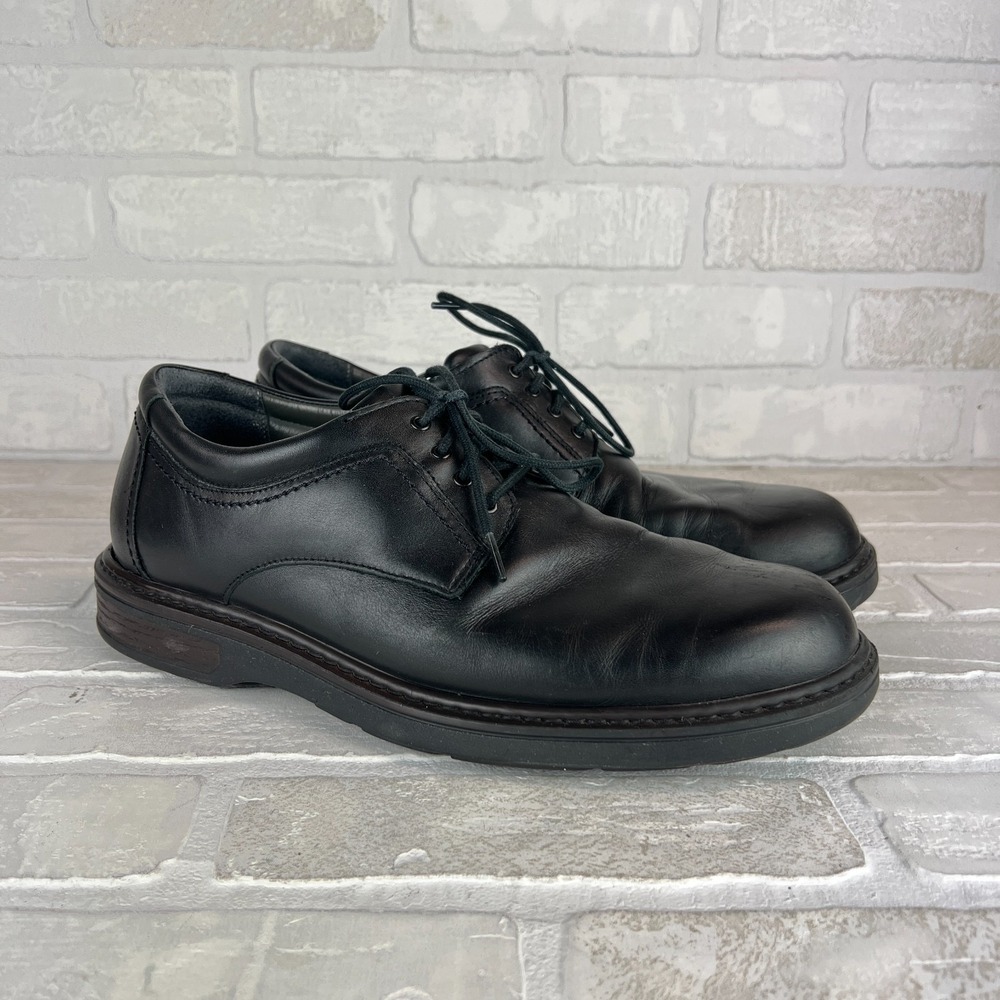 SAS Ambassador Oxford Shoes Mens 11 W Black Leather Lace Up Comfort Dress Wide